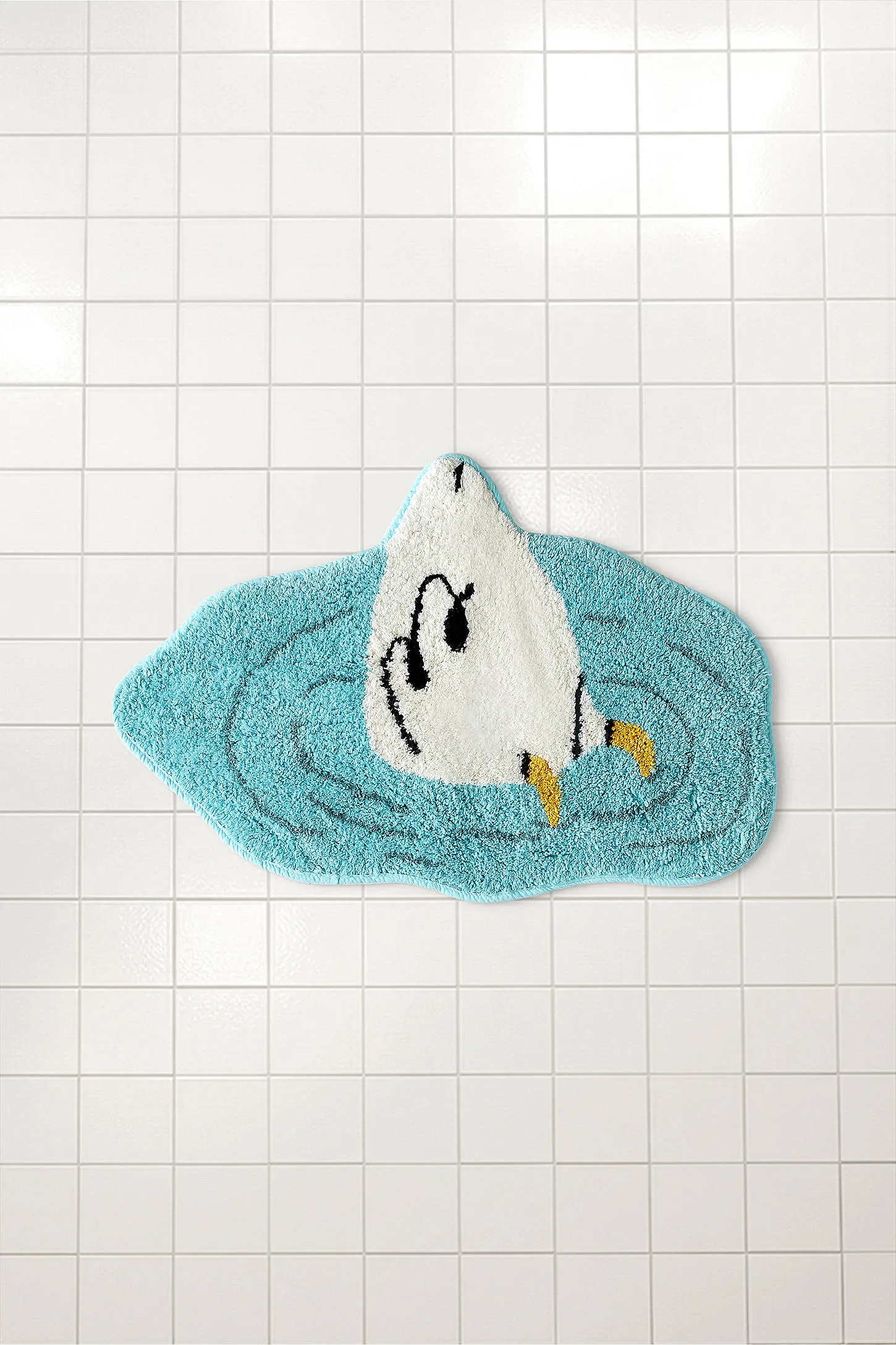 Silly Goose Bath Mat - Blue 2