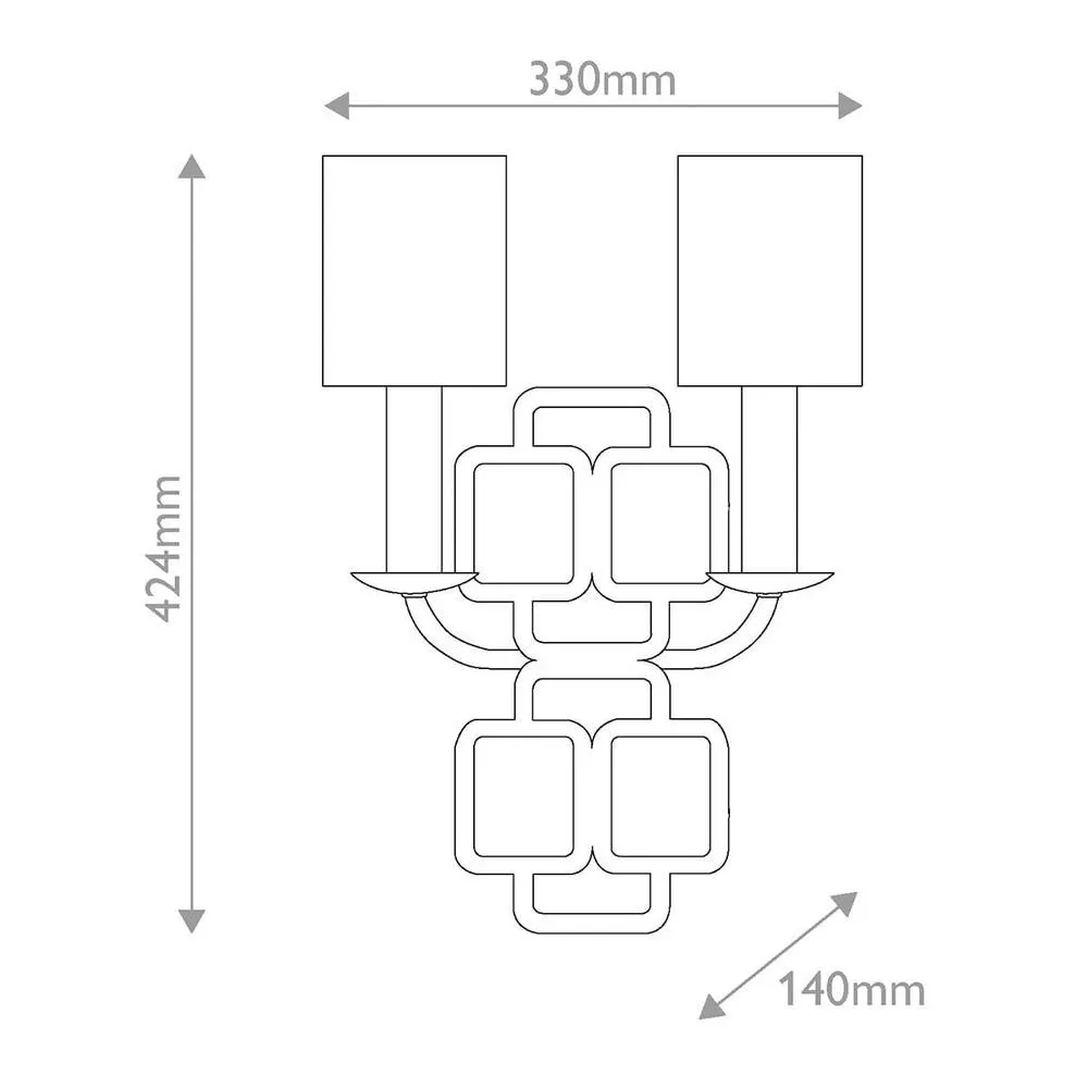 Netlighting Sabina Wall Light Black with Shades 2