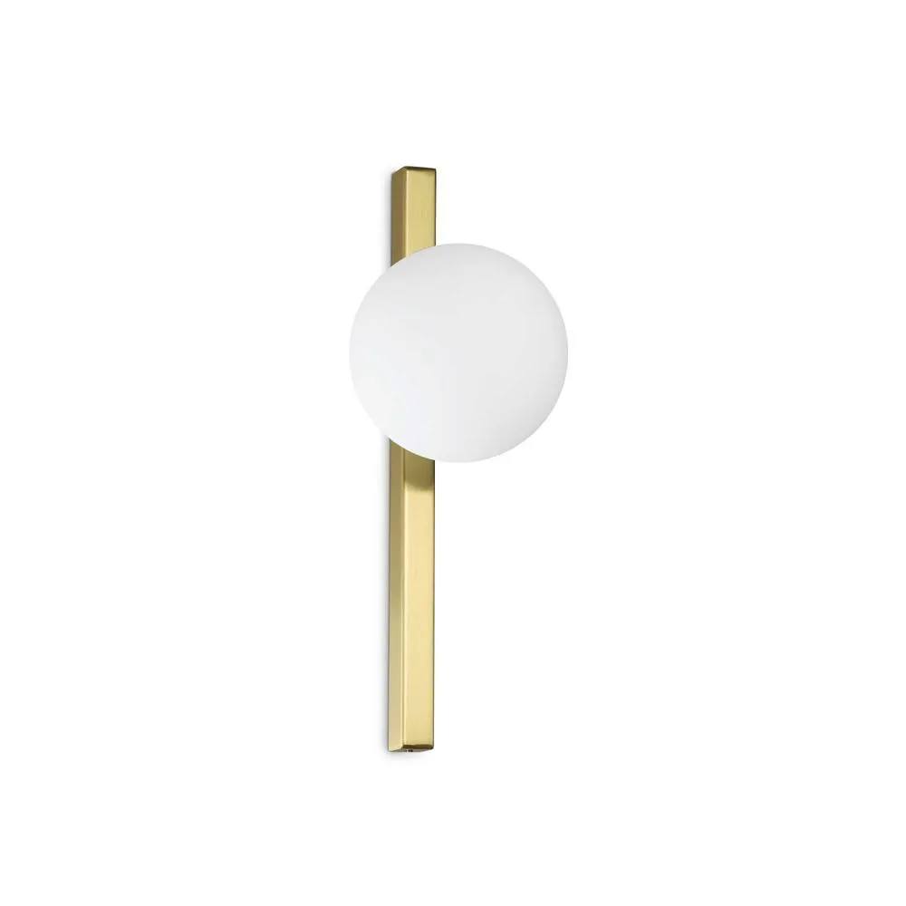 Netlighting Binomio Wall Lamp Brass in Metallic Gold