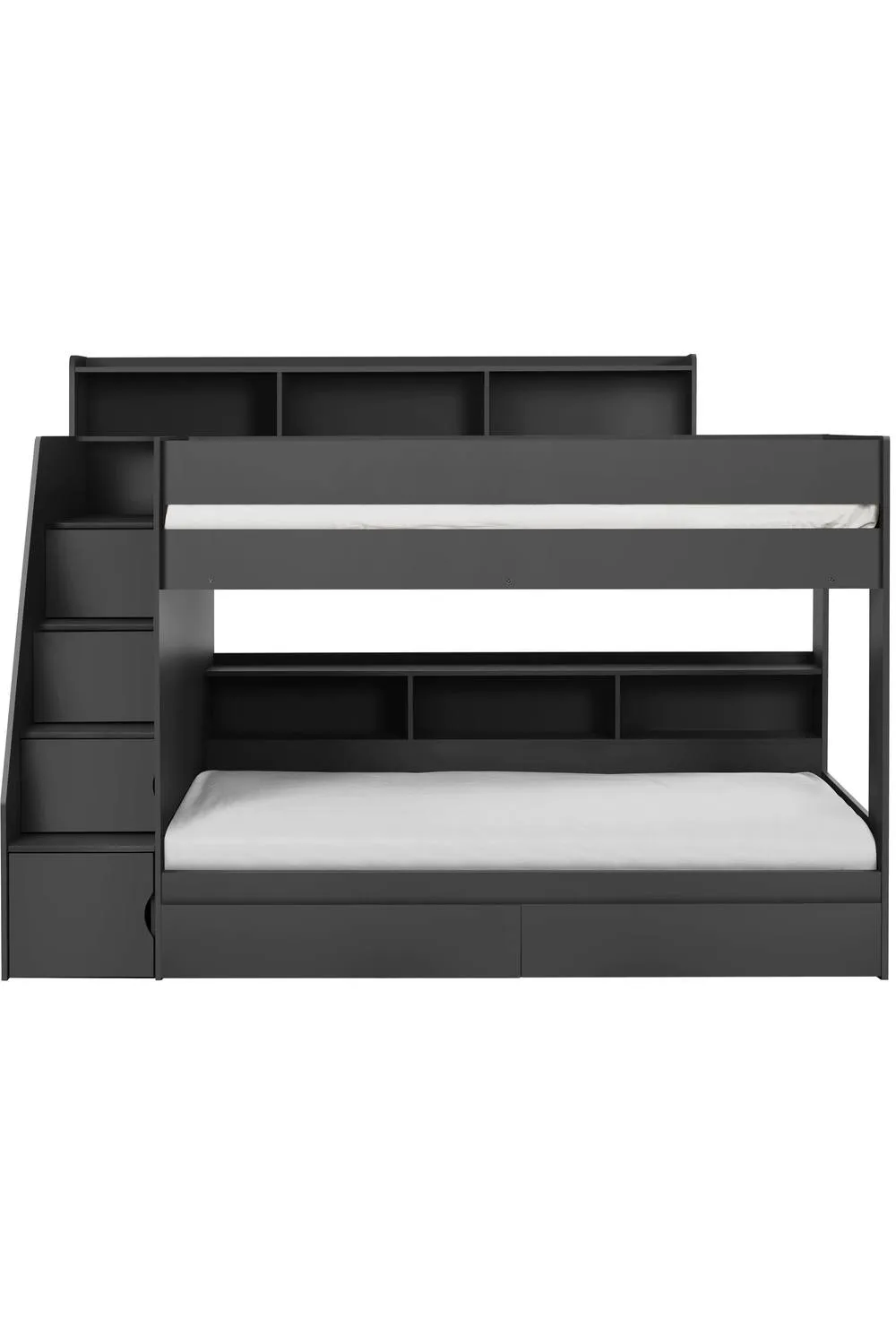 Julian Bowen Camelot Staircase Bunk Bed in Black 4