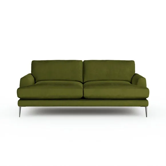 Lawson Matte Plush Velvet 4 Seater Sofa 6