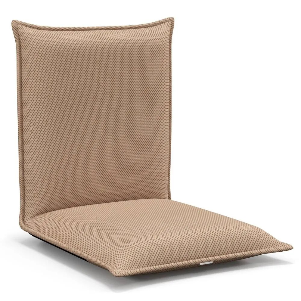 Costway Lazy Sofa Floor Chair Foldable Gaming Chair Recliner With 6 Adjustable Positions in Brown 5
