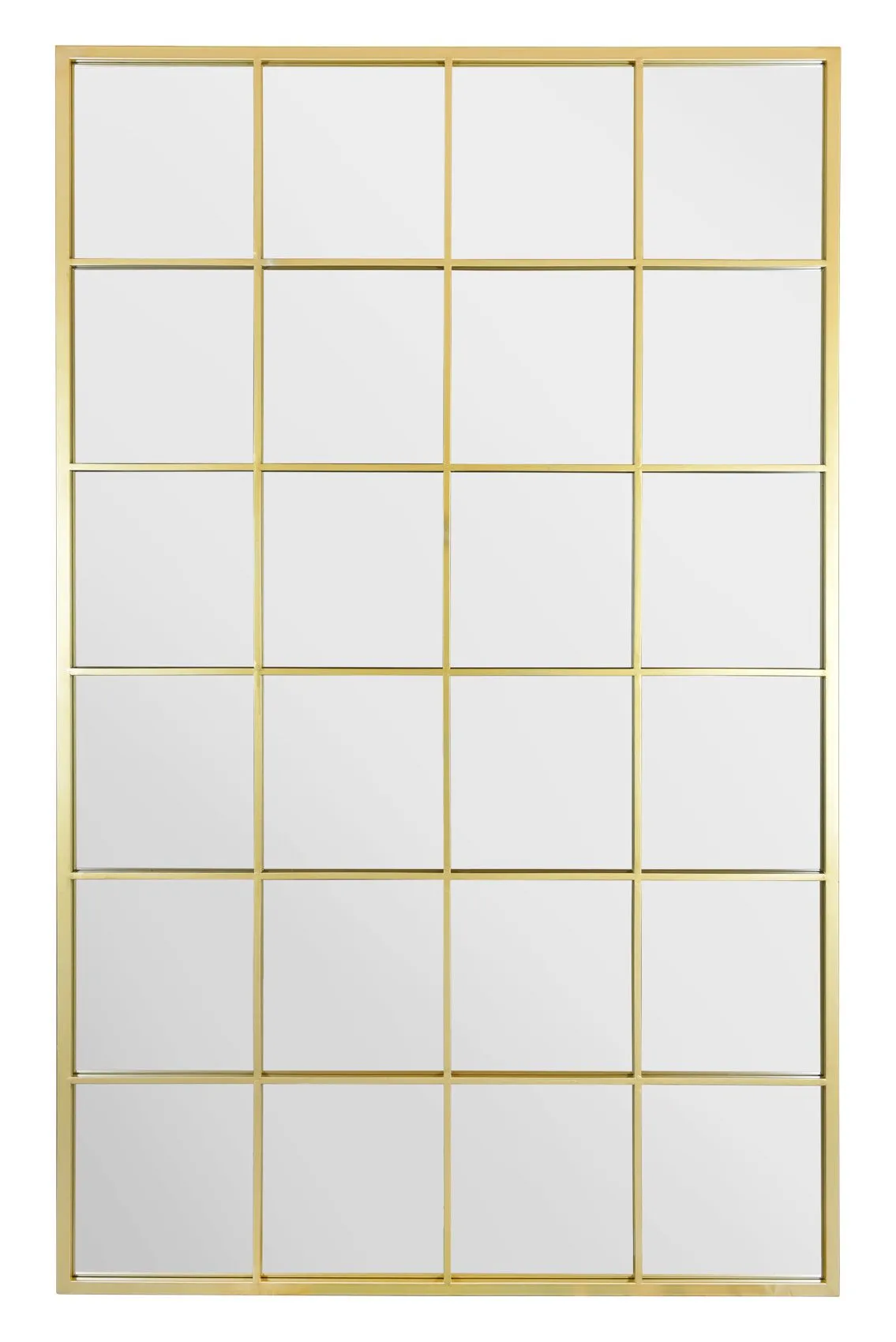 MirrorOutlet The Fenestra Gold Modern Window Leaner / Wall Mirror 69" X 43" 174CM X 110CM 2