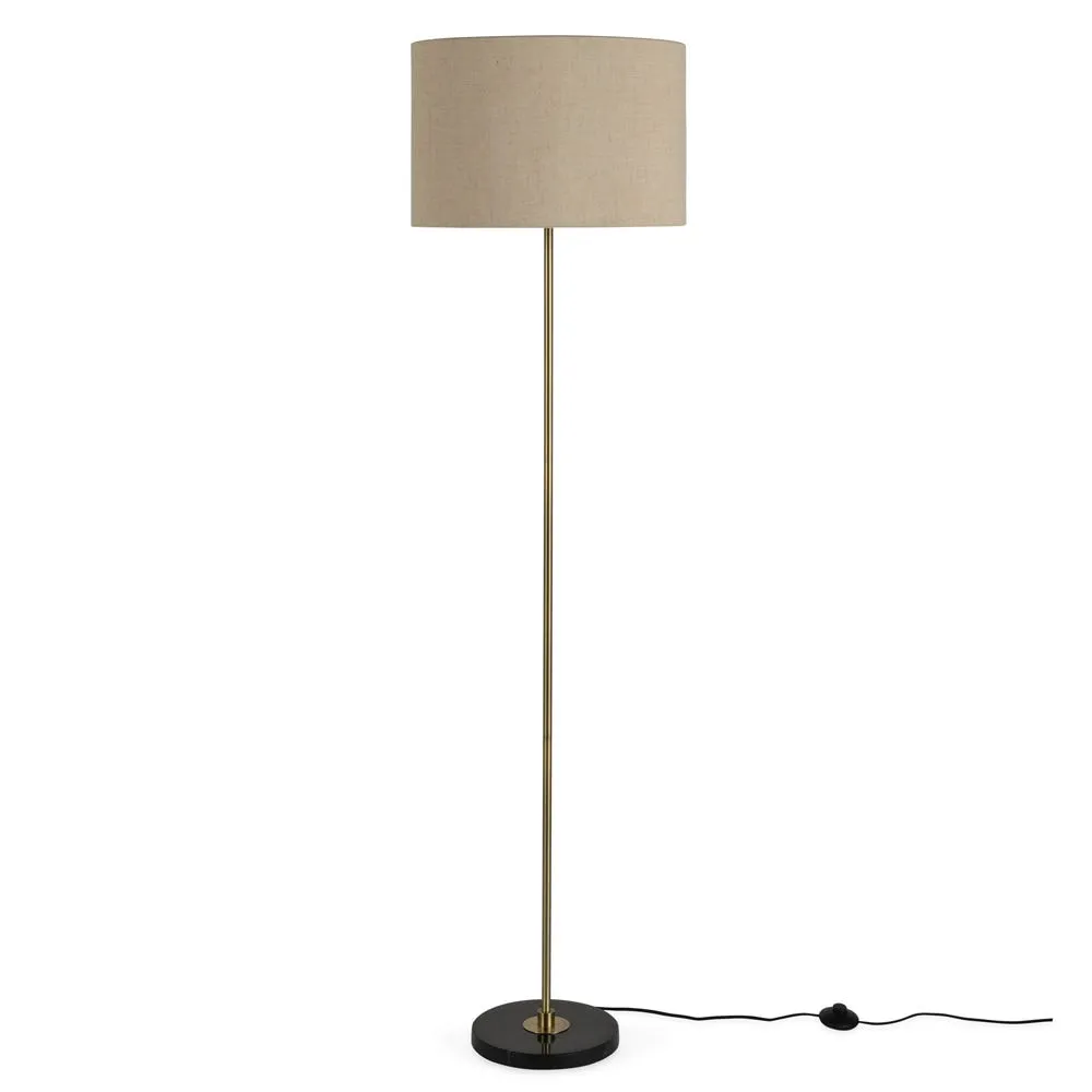 Heal's Simple Floor Lamp Black Marble 2