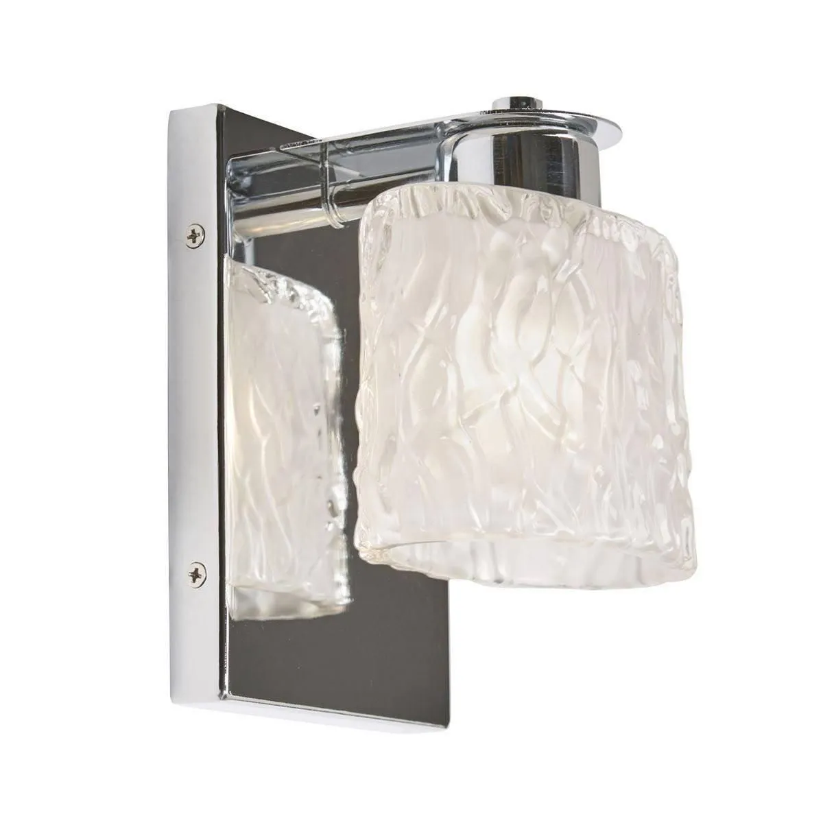 Netlighting Seaview 1 Light Wall Light Polished Chrome Finish G9 in Grey