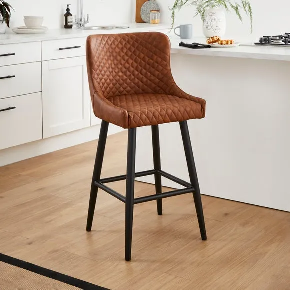 Montreal Counter Height Bar Stool, Faux Leather 2