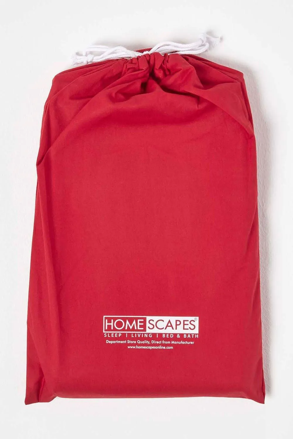 Homescapes Cotton Cot Bed Duvet Cover Set 200 Thread Count in Red 5