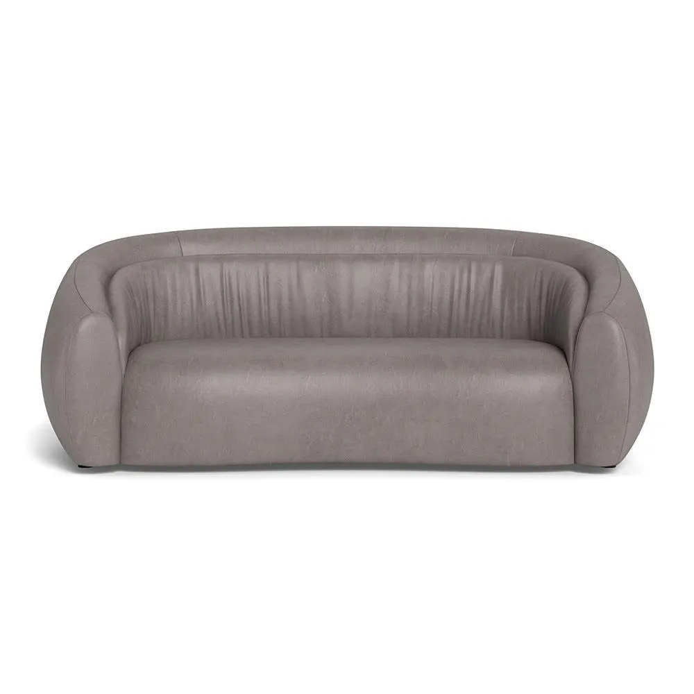 Heal's Flora 3 Seater Sofa Daino Leather Elephant 1