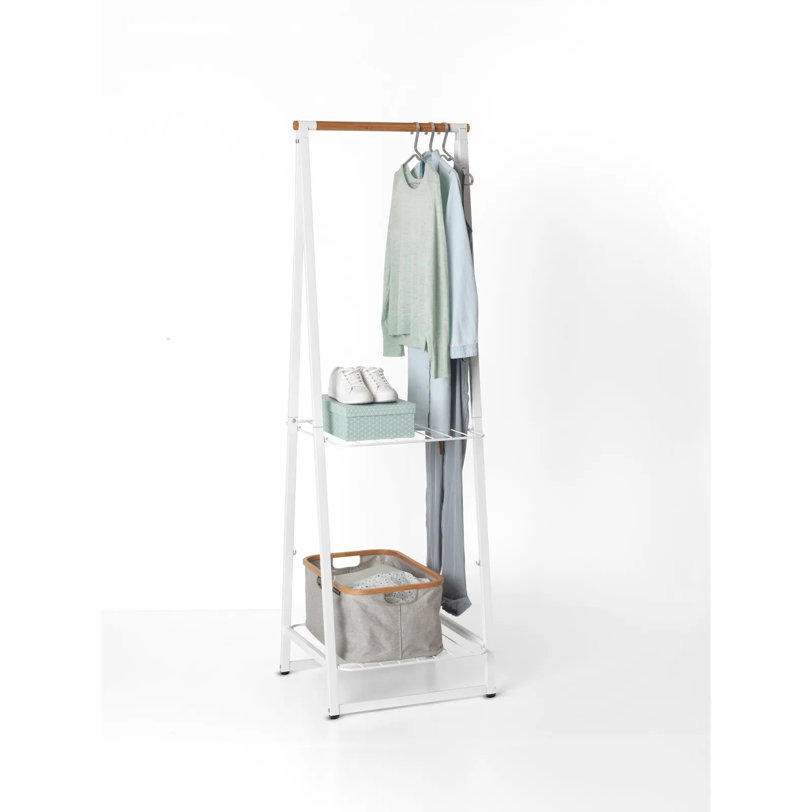 Brabantia Small White Linen Indoor Clothes Rack White