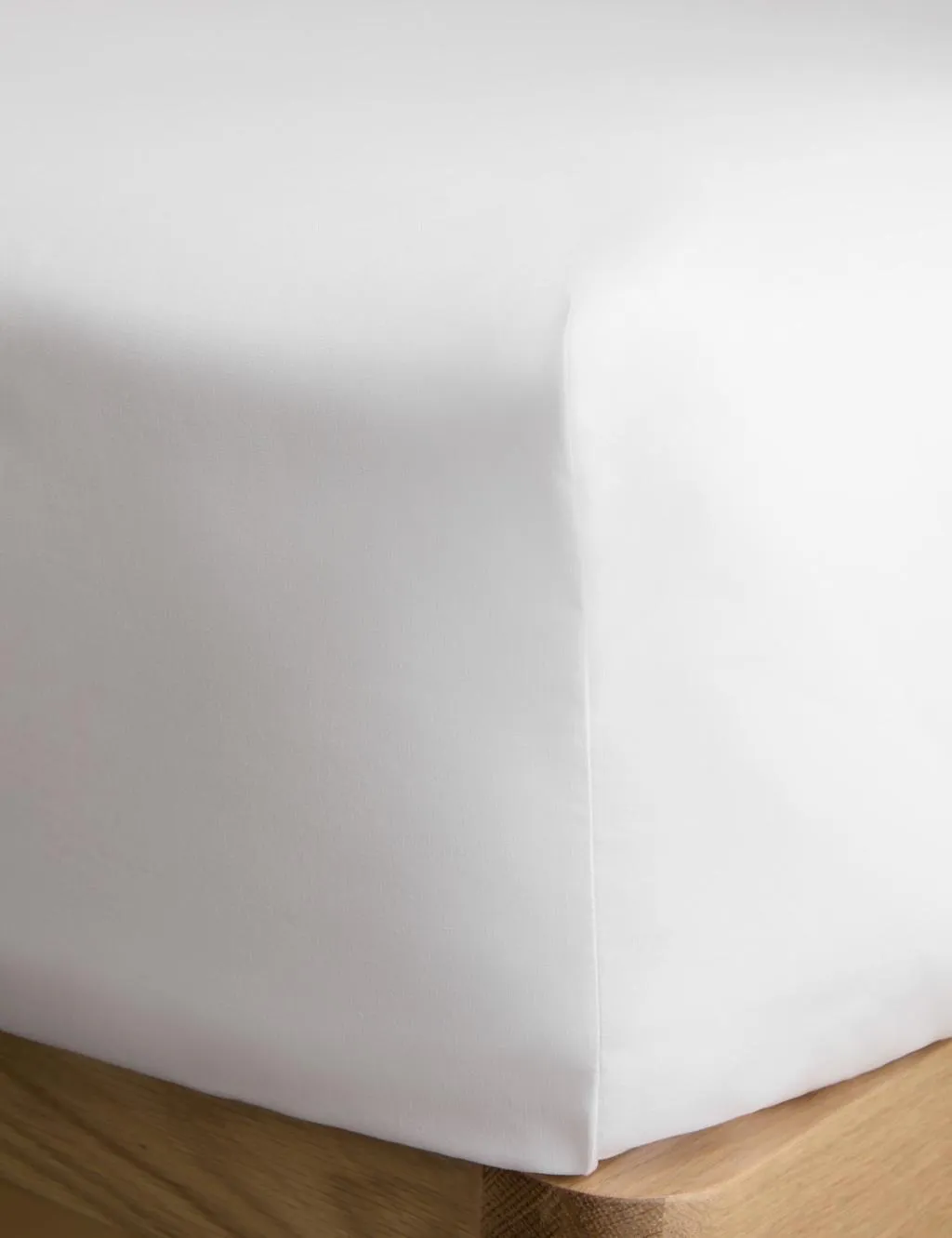M&S Cotton Rich Deep Fitted Sheet White