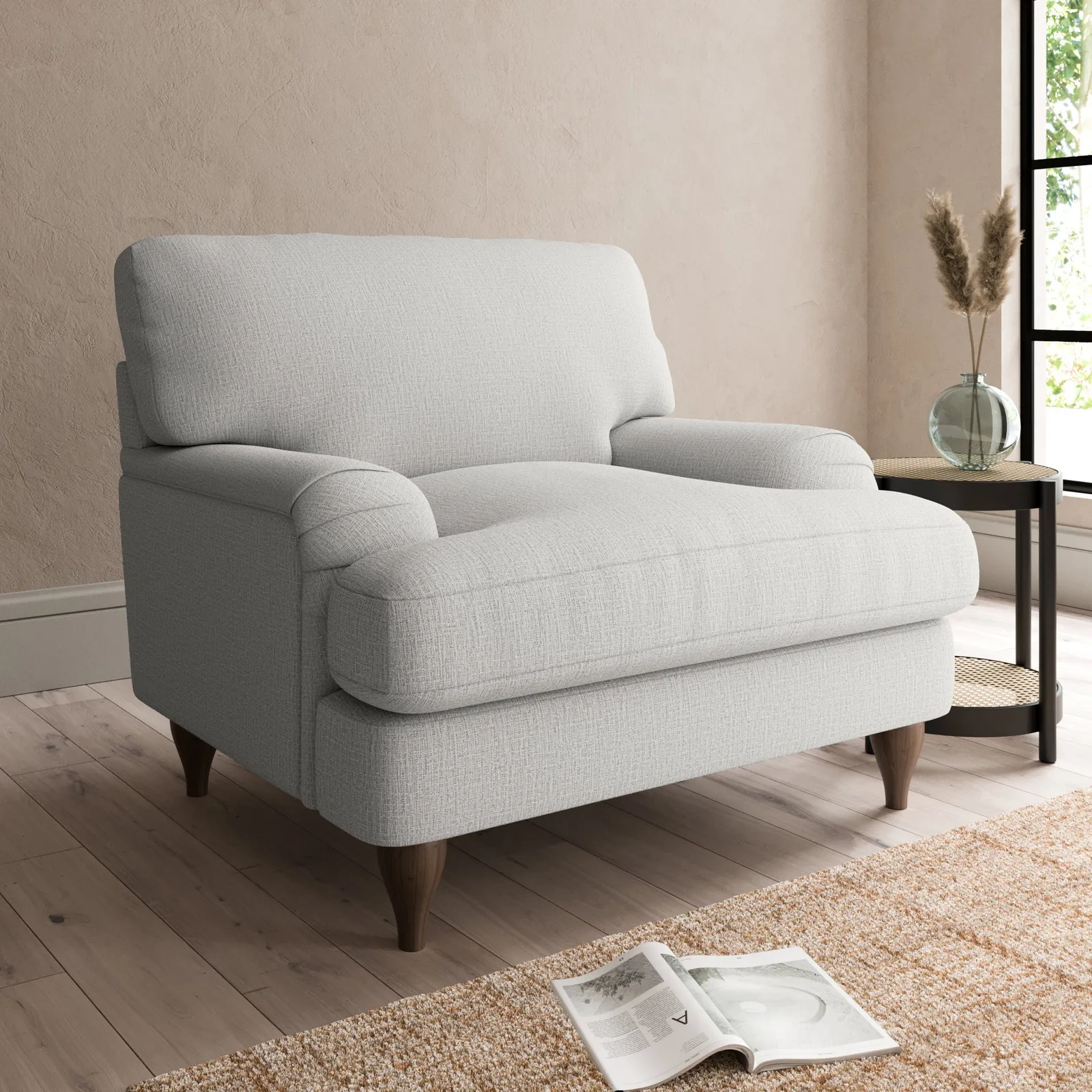 Darwin Textured Weave Armchair Textured Weave Silver