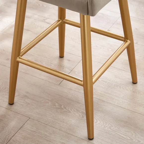 Montreal Bar Stool, Mink Velvet 4