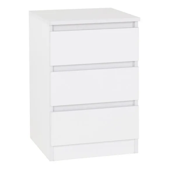 Walker 3 Drawer Bedside Table