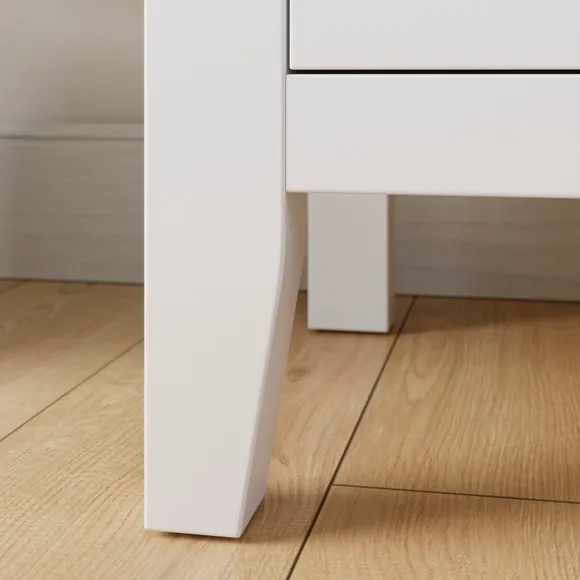 Lynton 2 Drawer Wide Tall Bedside Table 5