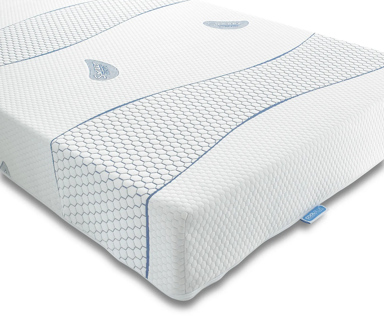 Sareer Furniture Limited Cool Blue Memory Foam Mattress in White