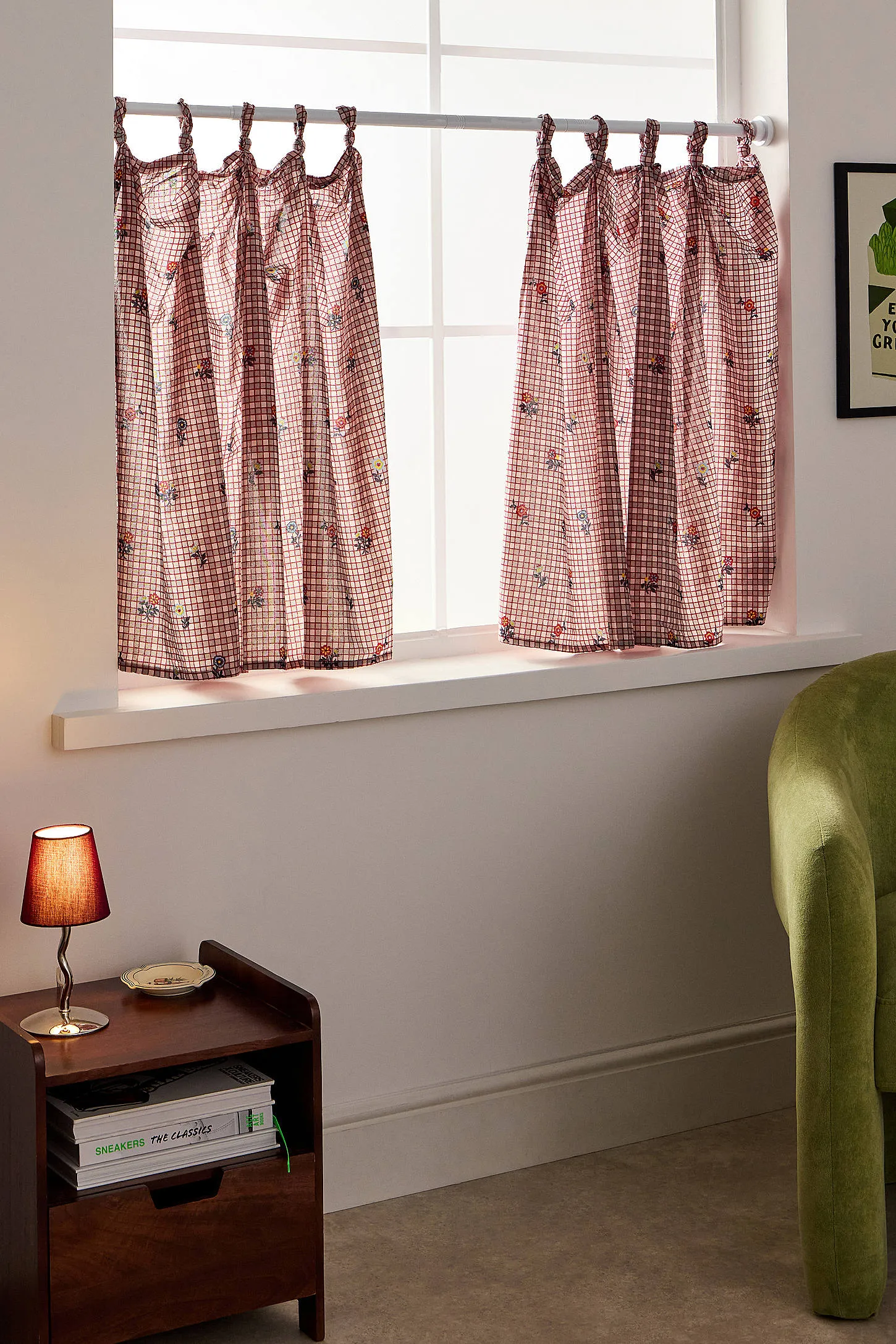 Bailee Check Cafe Curtains