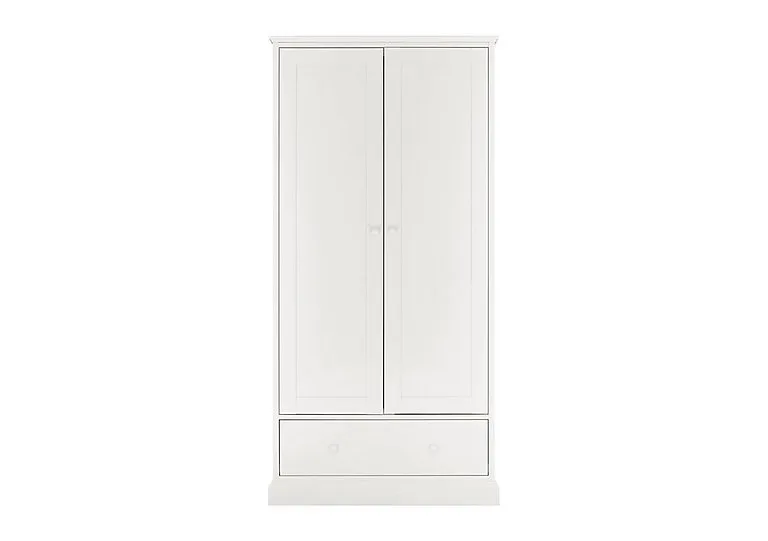 Faye Double Wardrobe - White