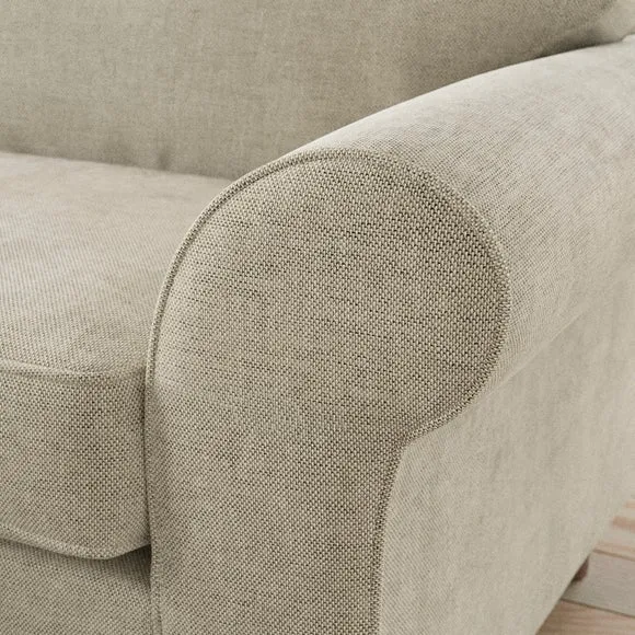 Flori Basket Weave Corner Chaise Sofa 4