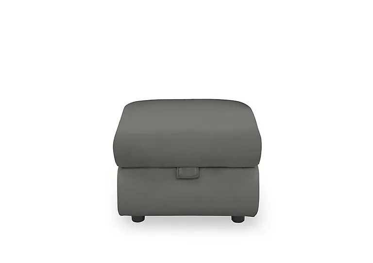 Panache Leather Storage Footstool - Elephant