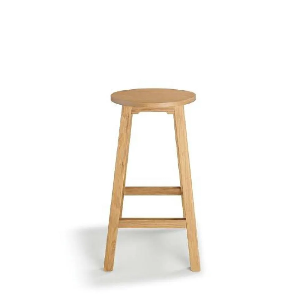 netfurniture Salop Wooden Kitchen Bar Stool Fixed Height Fully Assembled in Brown 3