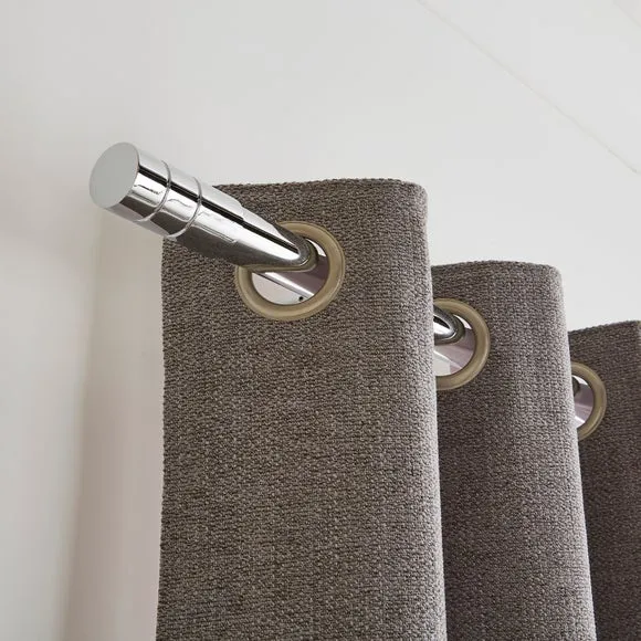 Cylinder Extendable Metal Eyelet Curtain Pole 4
