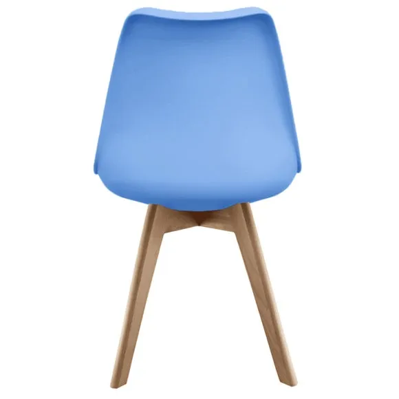 Fusion Living Soho Plastic Dining Chair with Squared Legs 6
