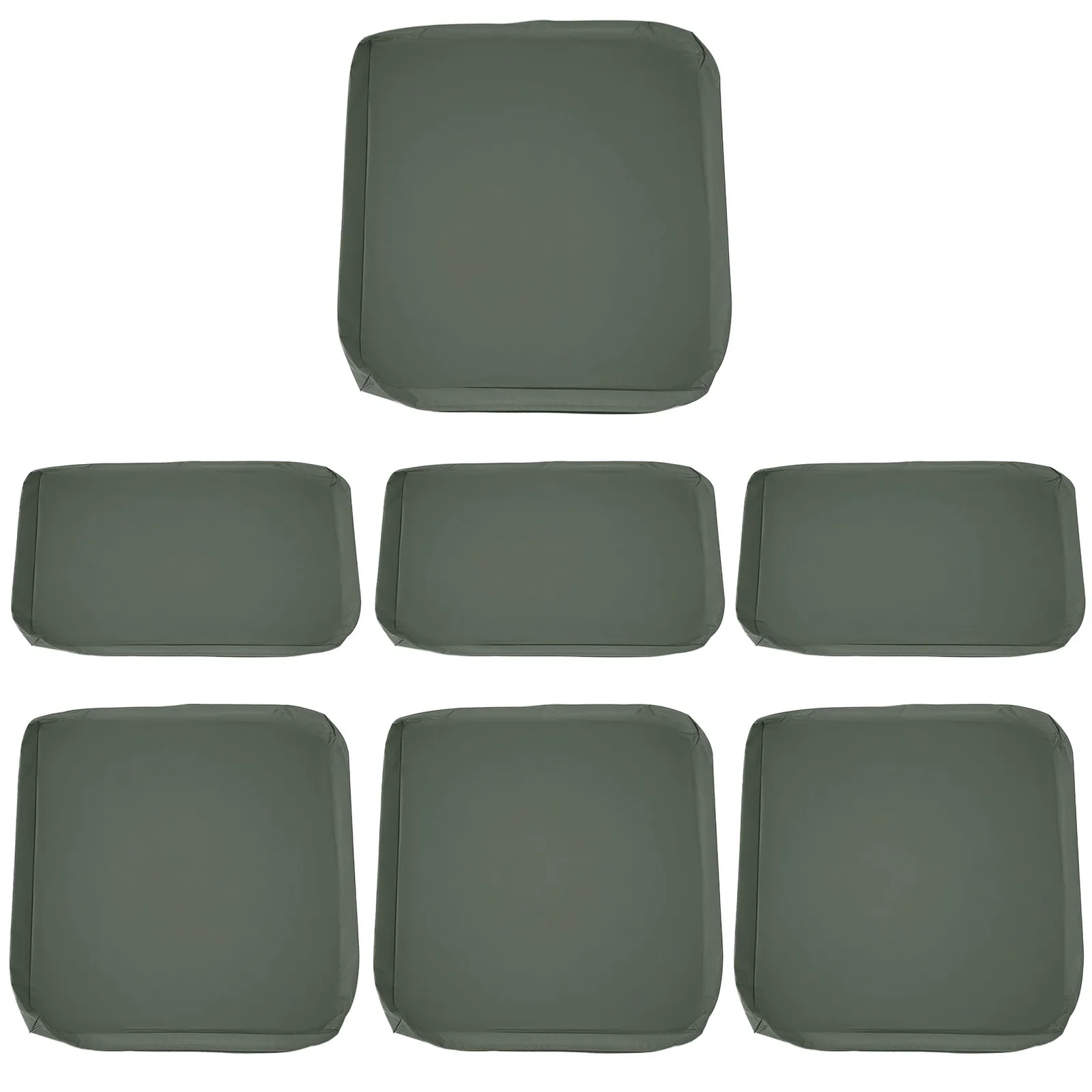 OUTSUNNY Cushion Cover Replacement Garden Rattan Patio Furniture Seat Cover in Dark Grey