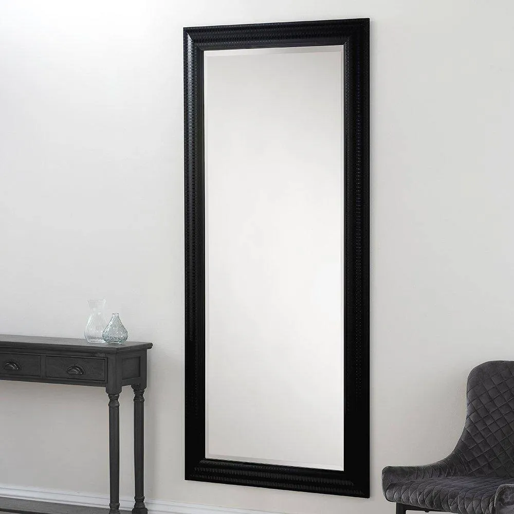Yearn Mirrors Textured Black Full length mirror 168.5x77cm