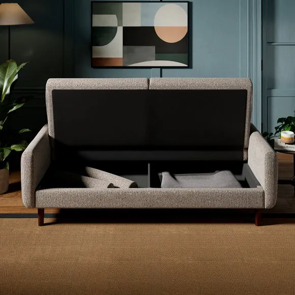 Margot Multi Yarn Boucle Clic Clac Storage Sofa Bed 3