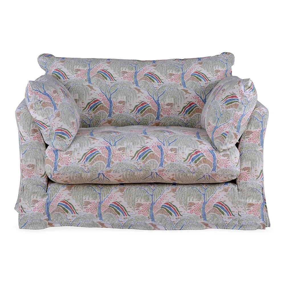 Heal's Tailor Loose Cover Loveseat Gwendoyln Cranberry 2