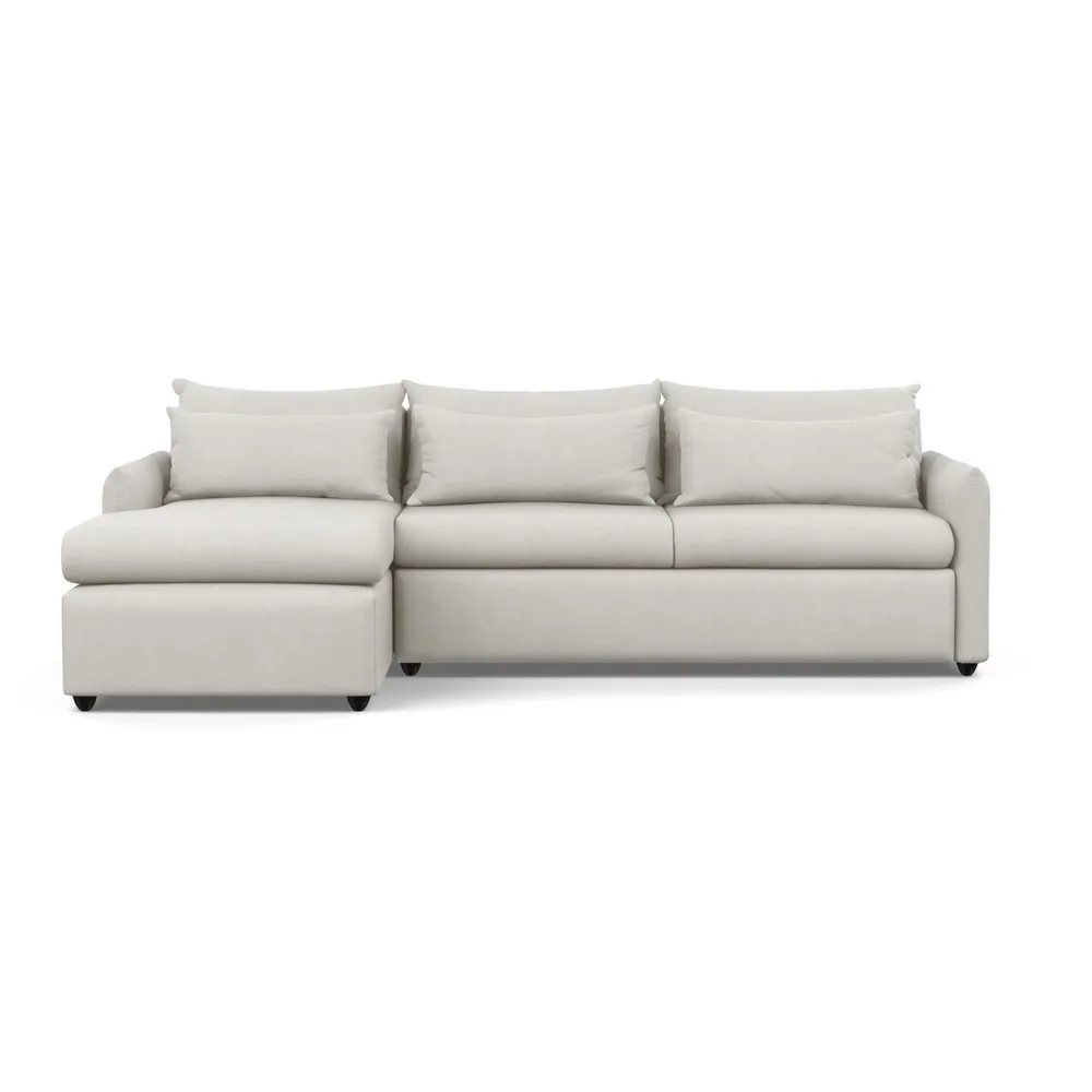 Heal's Pillow Large Left Hand Corner Chaise Capelo Linen-Cotton Sea Salt