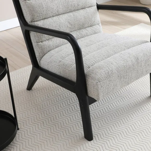 Khali Natural Ribbed Cord Occasional Chair 3