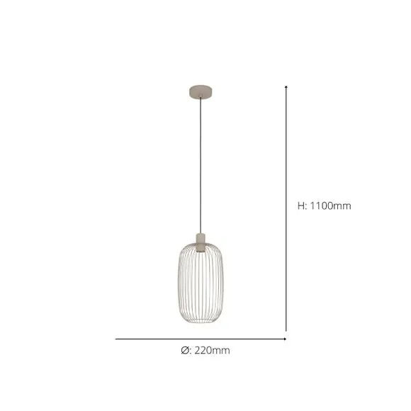 EGLO Lodods Industrial Adjustable Pendant Light 4