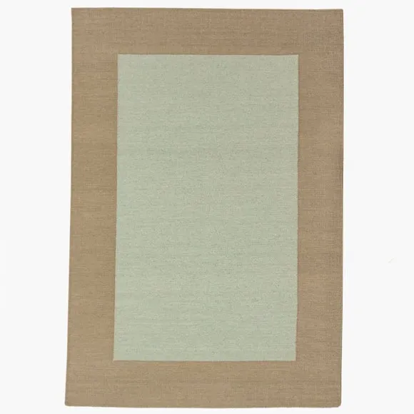 Wool Flatweave Border Rug 5