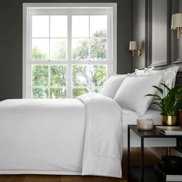Hotel Cotton Stripe 400 Thread Count Duvet Cover & Pillowcase Set 4