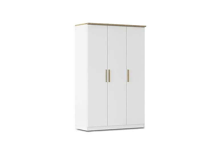 Flavia 136cm 3 Door Decor Hinged Wardrobe