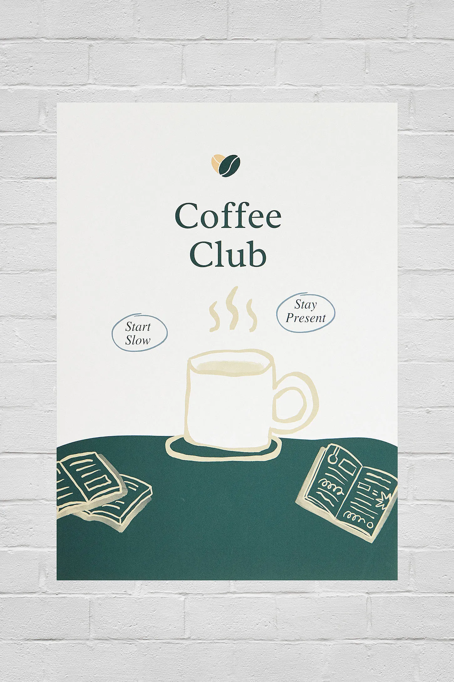 Coffee Club 30x40 Wall Art Print