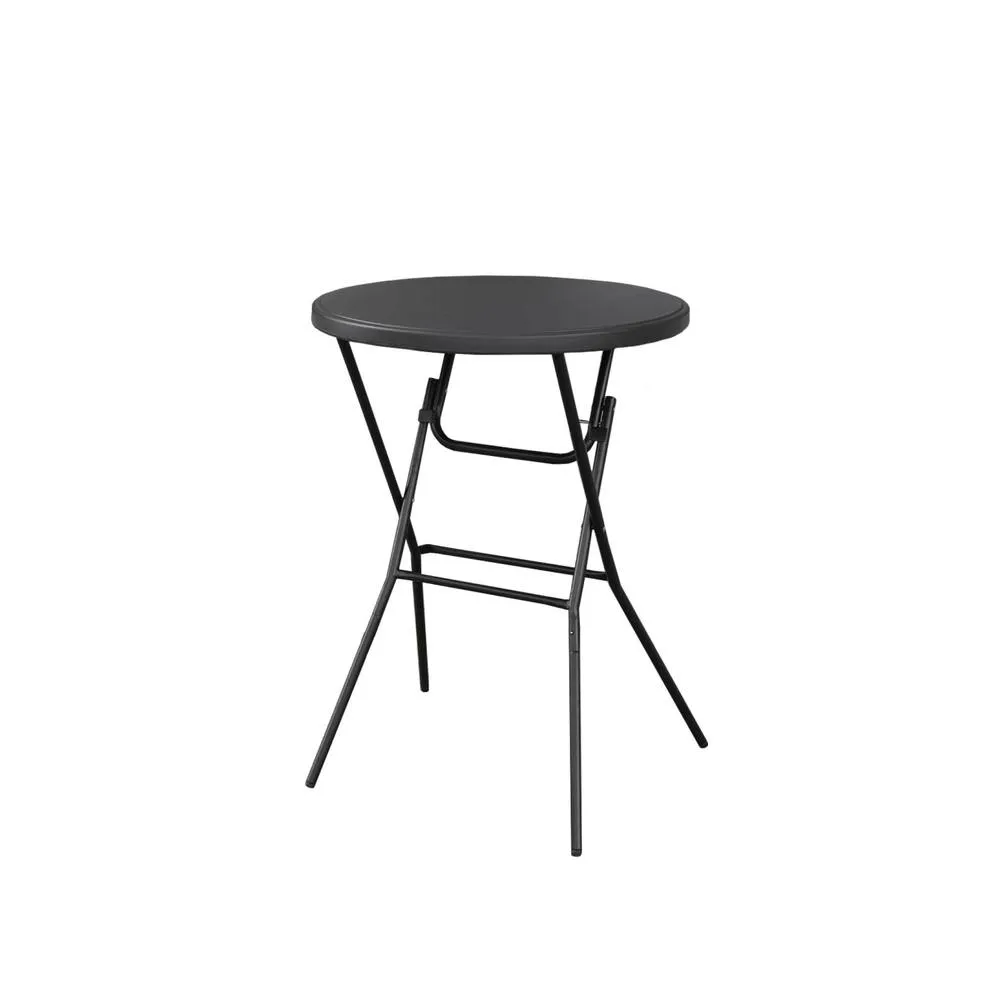 sweeek High reception high table, steel folding table (set of 4) in Dark Grey 2