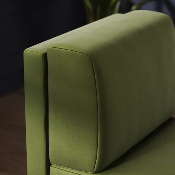 Mae Small Dining Bench, Matte Plush Velvet 3