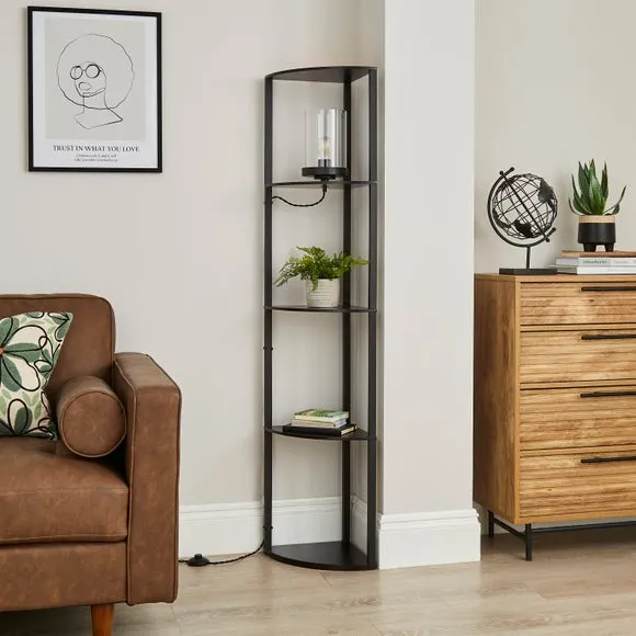 Keates Corner Shelved Floor Lamp 3