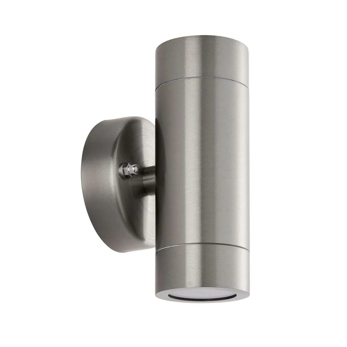 Netlighting Palin Outdoor Up Down Wall Lamp 2 Light Brushed Stainless Steel IP65 in Grey 2
