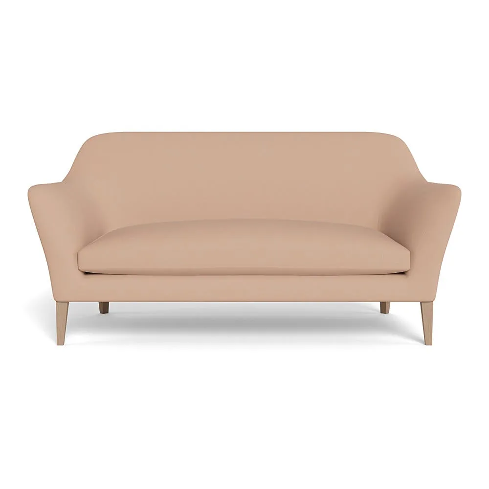 Heal's Wallis 3 Seater Sofa Capelo Linen-Cotton Rosedale Natural Oak Feet