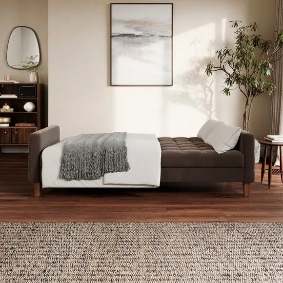 Harlow Velvet Storage Double Sofa Bed 2