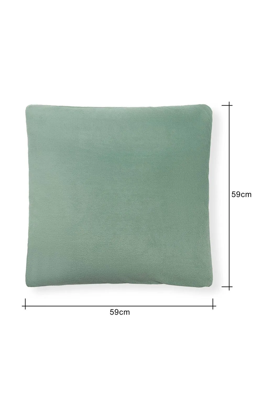 BHS Large Microfleece Silt Green Cushion 3