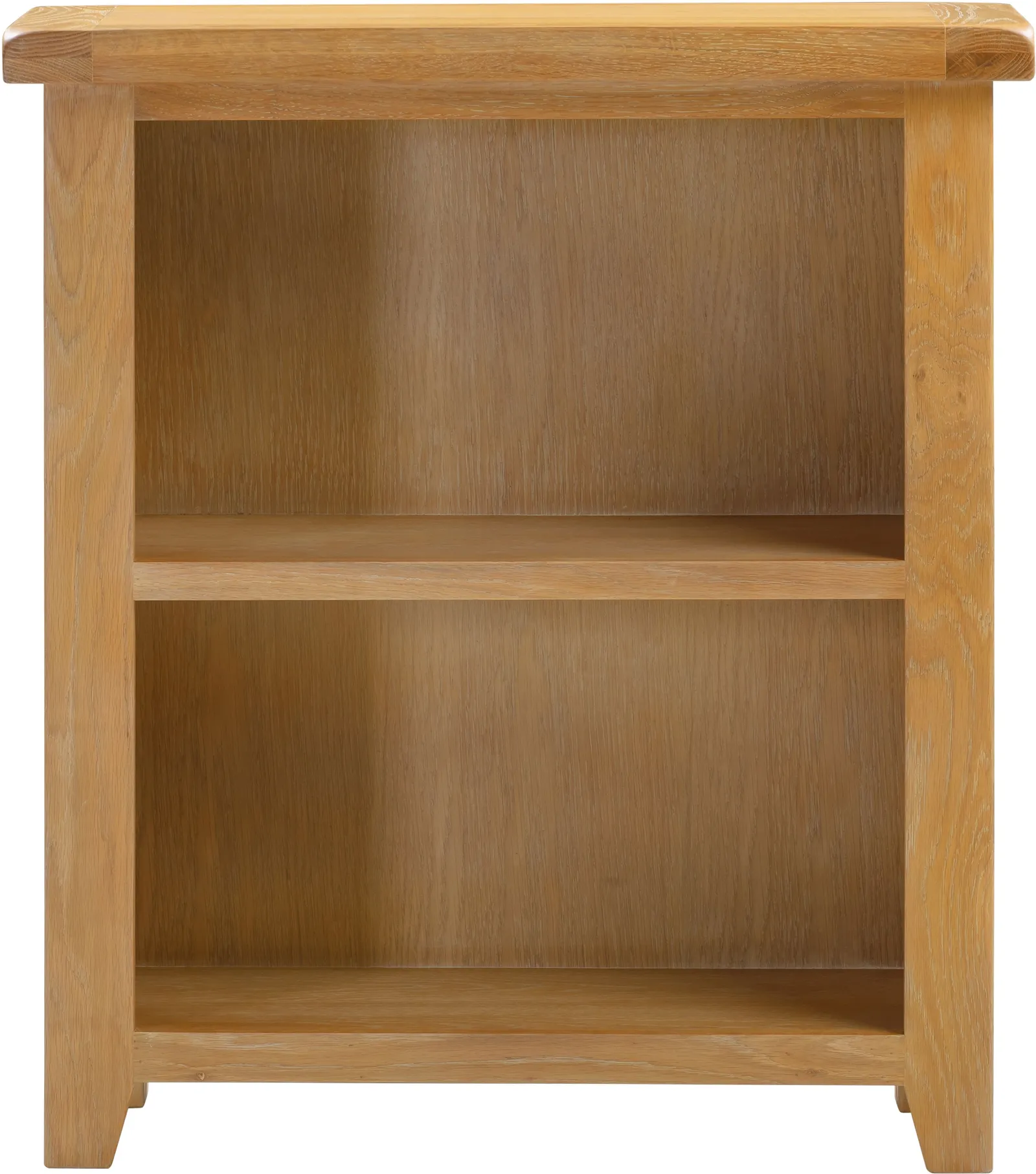 Seconique Windsor Natural Oak Low Bookcase (Fully Assembled) in Light Oak 3