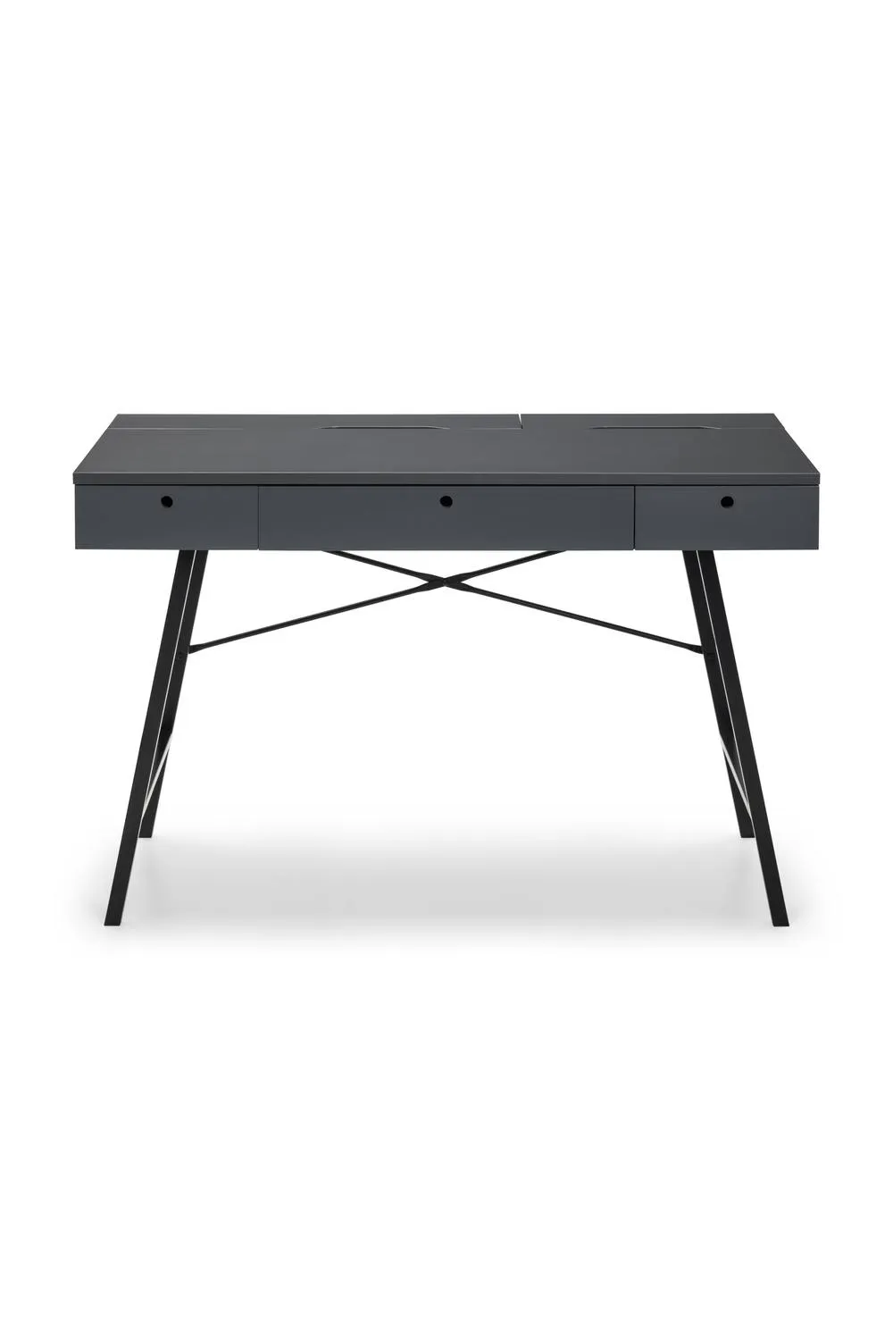 Julian Bowen Trianon 3 Drawer Desk in Grey 2