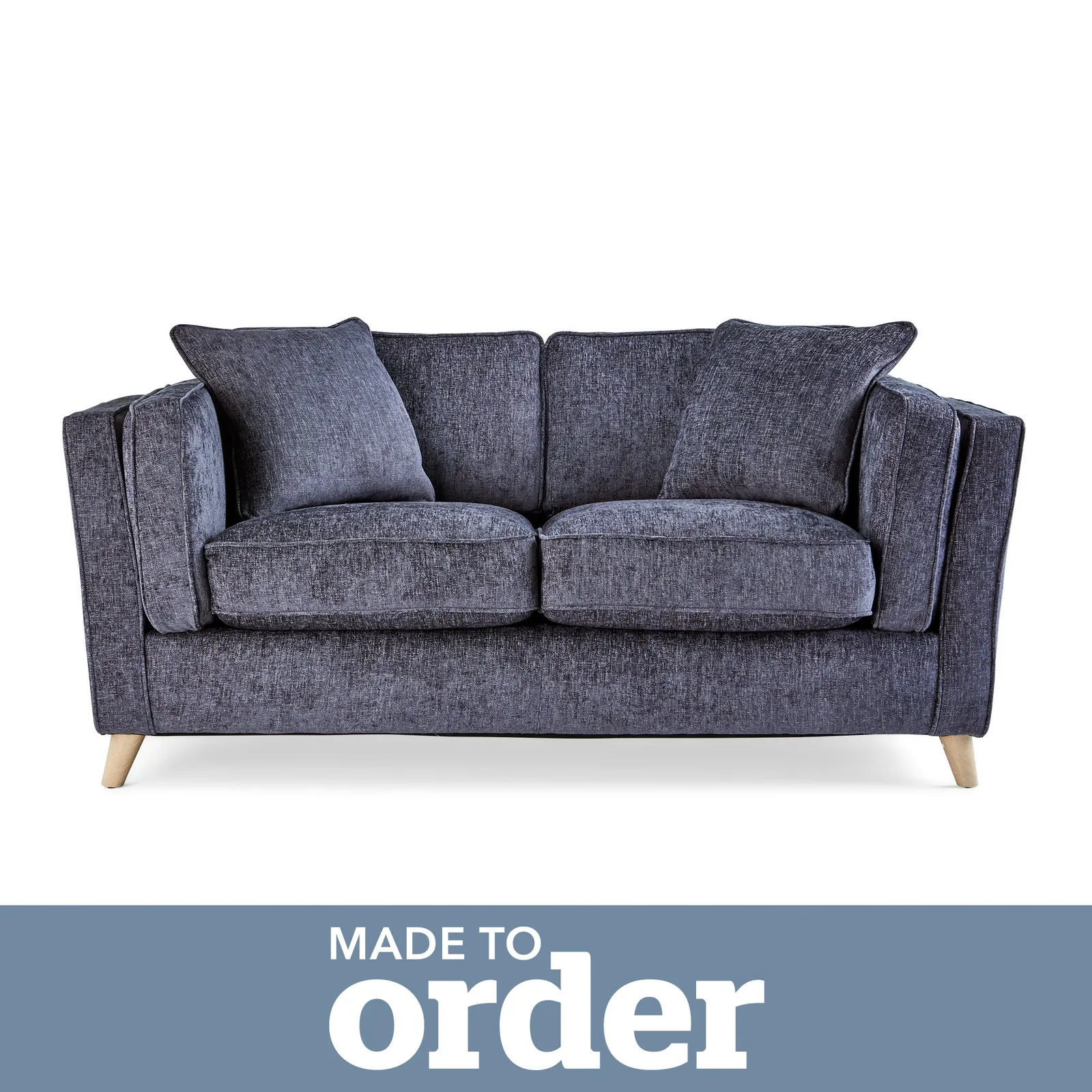 Arabella 2 Seater Sofa Luxury Chenille Premium Chenille Navy