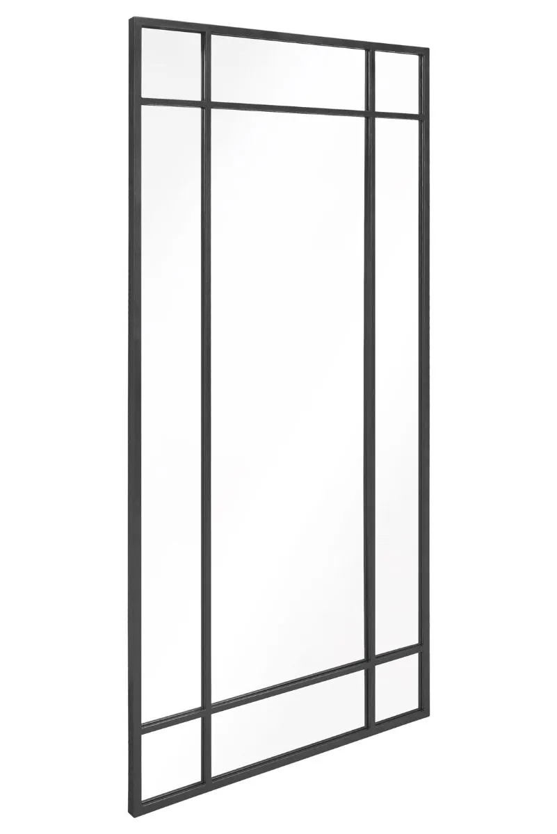 MirrorOutlet Black Contemporary Wall & Leaner Mirror 71" X 33" (180 x 85CM) 4
