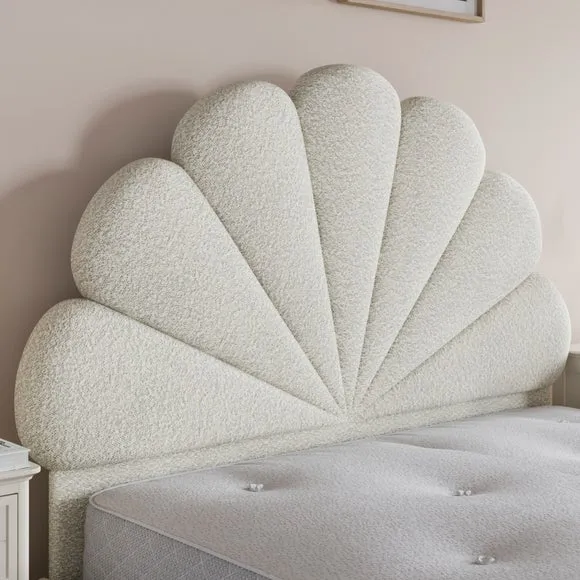 Boucle Petal Bed Frame 5