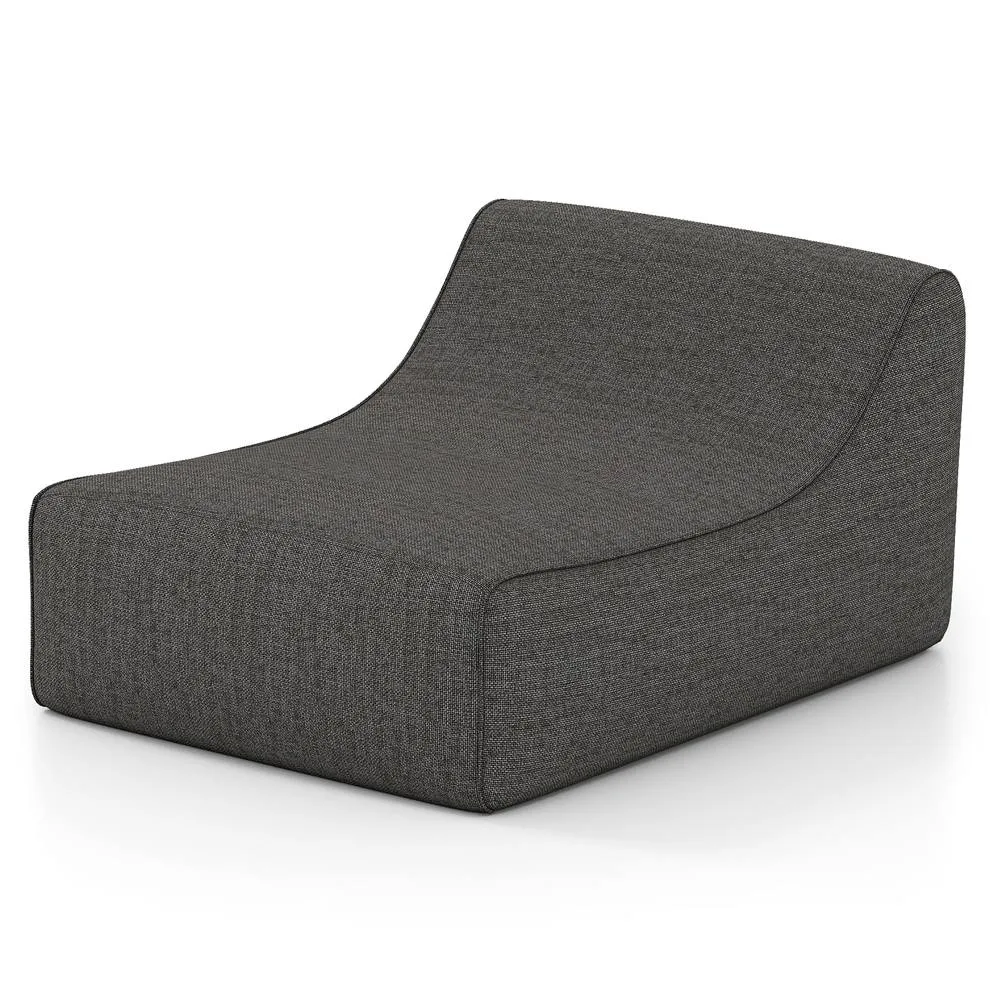 Costway Inflatable Lounge Chair Ergonomic Blow Up Lazy Sofa w/Detachable Cover in Grey